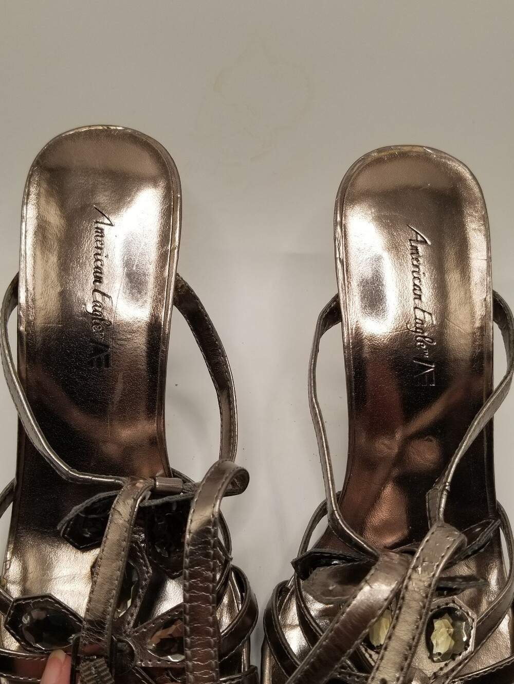 Naturalizer Metallic Floral Embellished Strappy Heels Size 7.5 - Picture 2 of 14